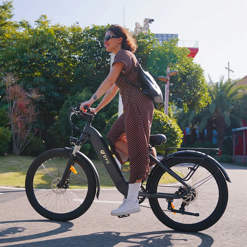 DYU C1 City Electric Bike Ebike for Lady Urban Bike 250w