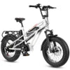 Adults 30MPH 20Inch 4.0" All-Terrain Fat Tire Electric Bicycles 48V Lithium Battery LCD Color Display 7 Speed EBike