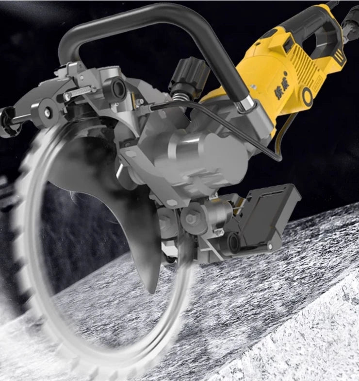 W410 Tiecheng 220V High Frequency Electric Ring Saw Machine 300mm Saw Blade Concrete Wall Cutting Machine Engine Motor