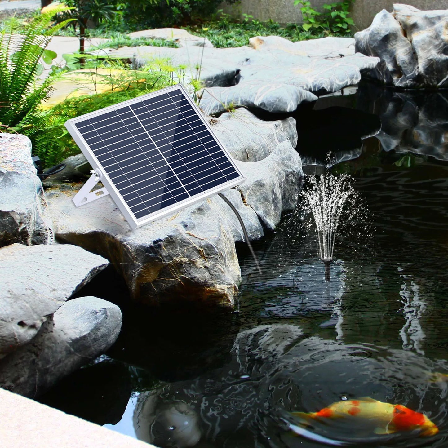 10W Solar Fountain Pump with Solar Panel
