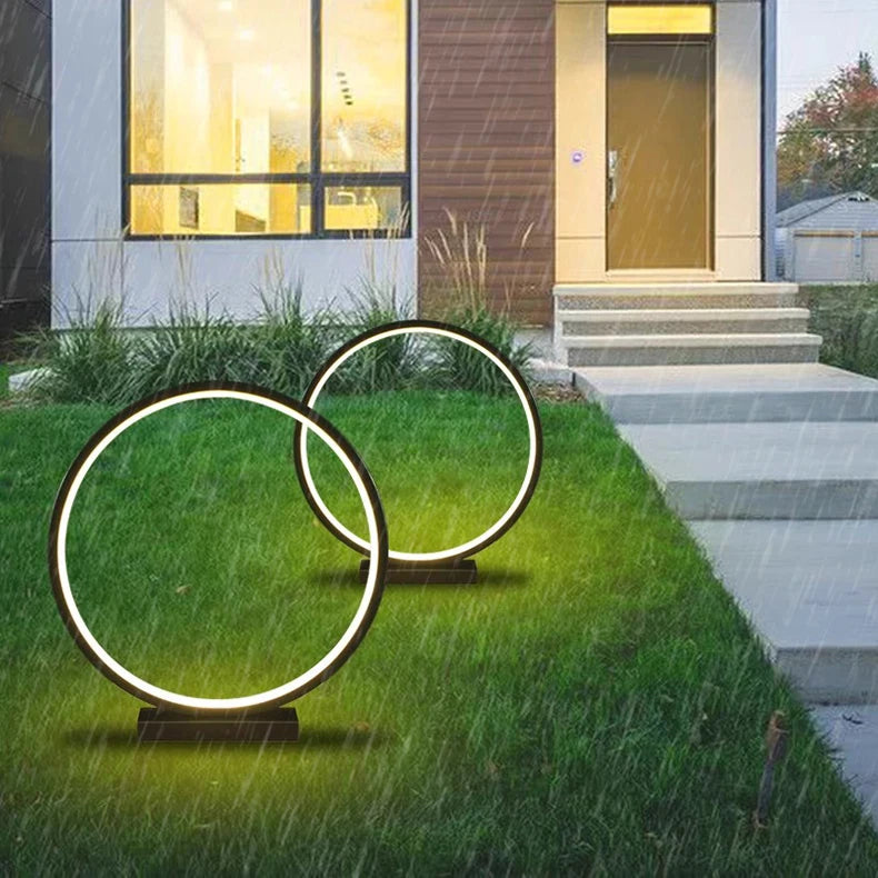 Luminous ring light lawn solar LED outdoor lighting solar light outdoor garden decoration outdoor garden light path light