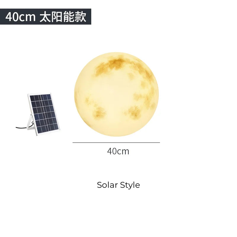 ZK30 Solar Moon Lamp Outdoor Waterproof Creative Landscape LED for Home Decoration Garden Porch Courtyard Villa Lights