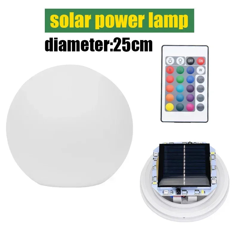 Outdoor Solar LED Garden Ball Lights Remote Control