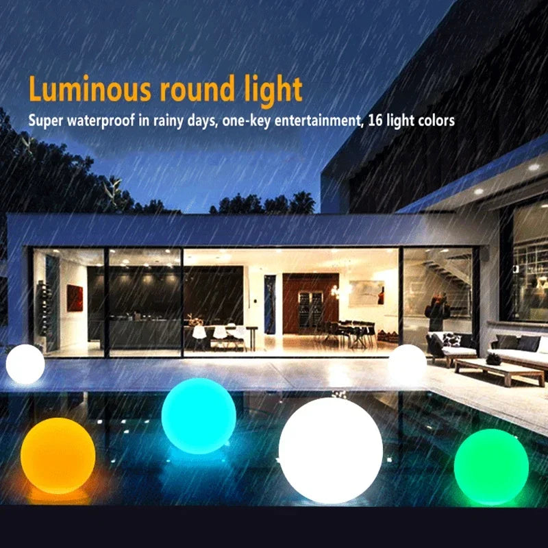 Outdoor Solar LED Garden Ball Lights Remote Control