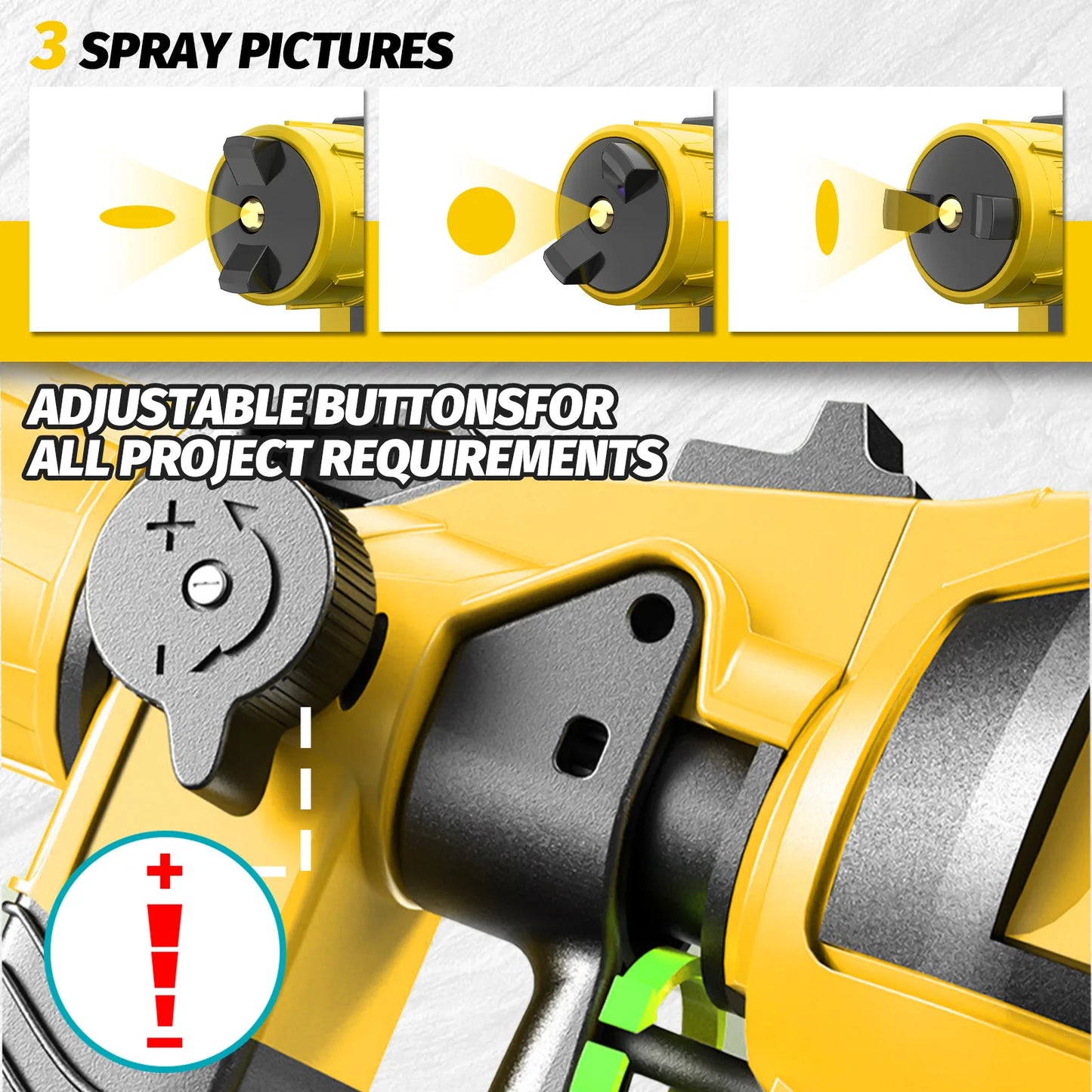 Paint Sprayer Cordless Compatible with DeWalt 18v Battery Powered HVLP Power Spray Gun XR UK(Tool Only)