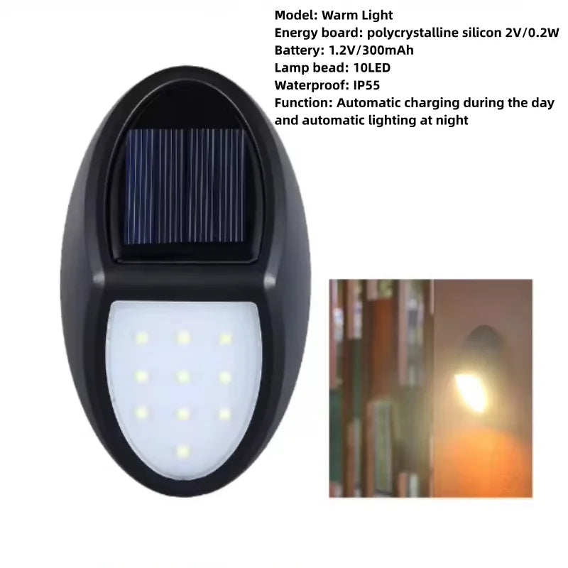 Solar wall lamp for home