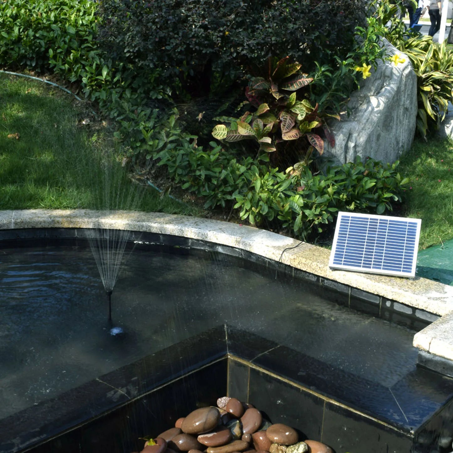 10W Solar Fountain Pump with Solar Panel