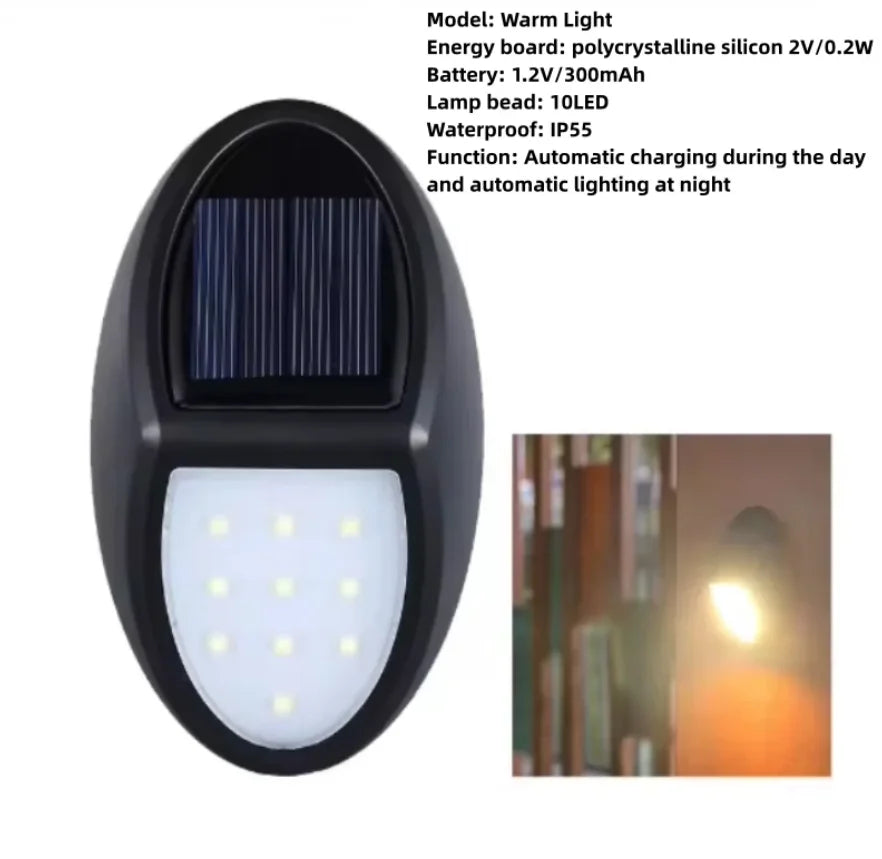 Solar wall lamp for home