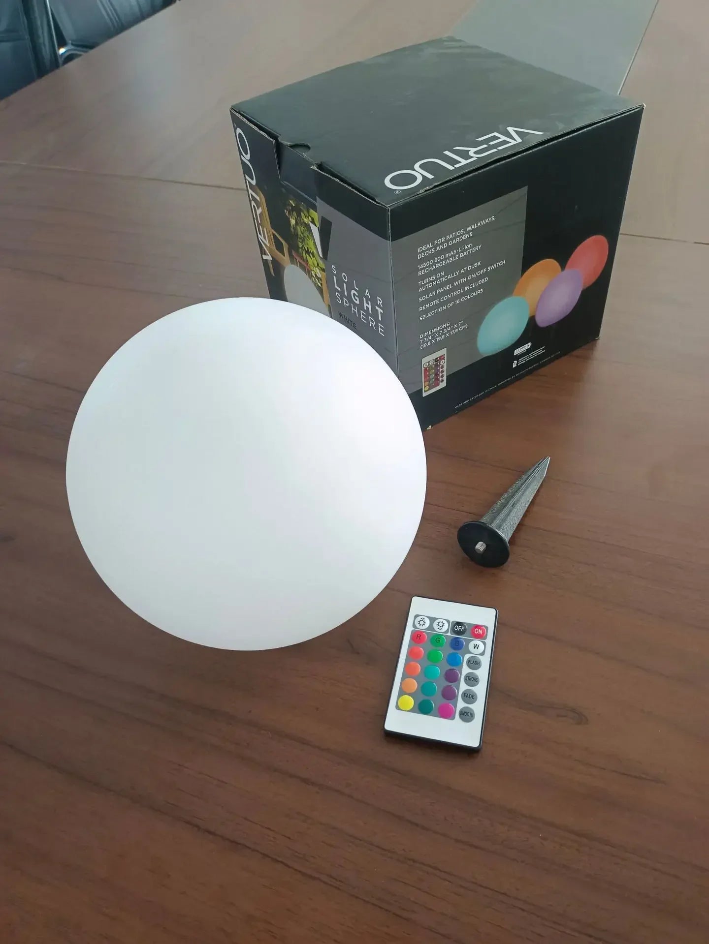 Outdoor Solar LED Garden Ball Lights Remote Control