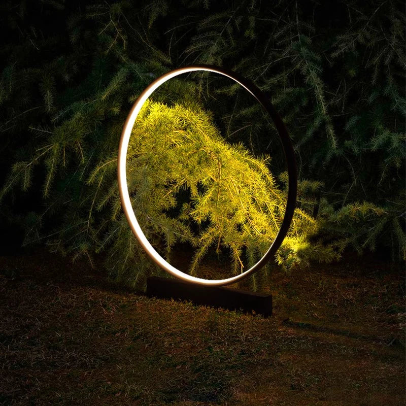 Luminous ring light lawn solar LED outdoor lighting solar light outdoor garden decoration outdoor garden light path light