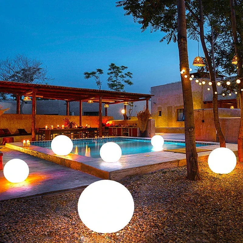 Outdoor Solar LED Garden Ball Lights Remote Control