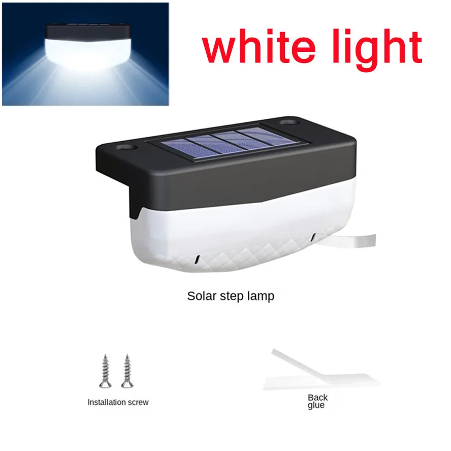 PwwQmm LED Solar Stair Lamp