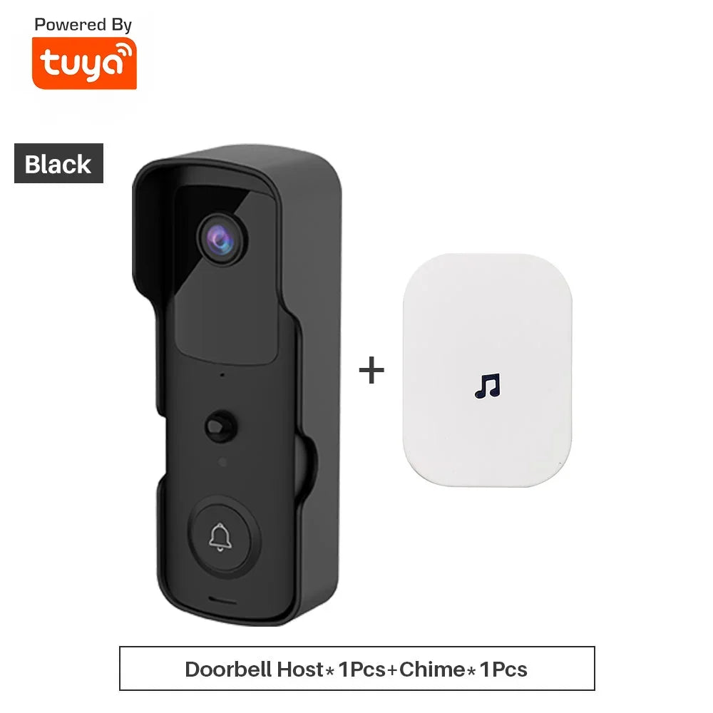 1080P Video Doorbell Camera Tuya Smart WiFi Video Doorbell Amason Alexa IP Camera Two-Way Audio Wireless Home Intercom Door Bell