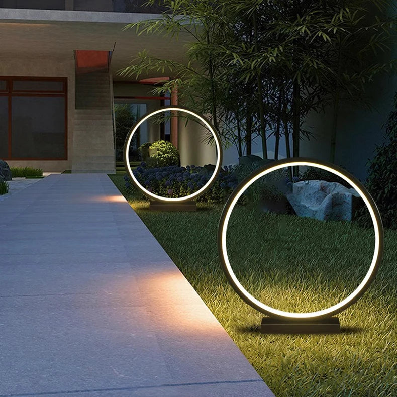 Luminous ring light lawn solar LED outdoor lighting solar light outdoor garden decoration outdoor garden light path light