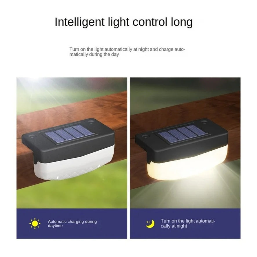 PwwQmm LED Solar Stair Lamp