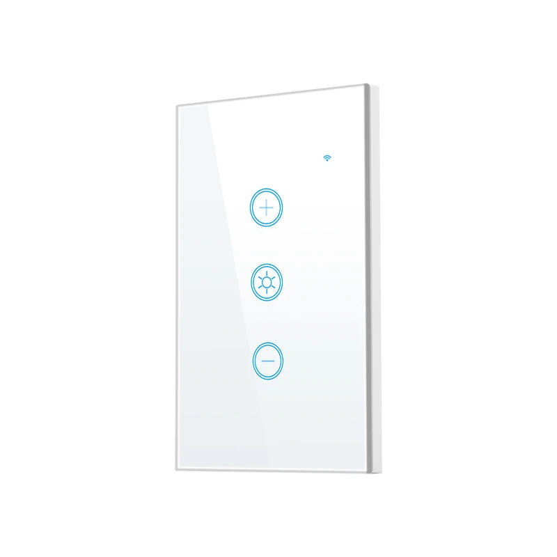 ANDELI Tuya WiFi Smart Dimmer Switch EU Smart Glass Panel Wall Touch Switch Smart life APP Control Works with Alexa Google Home