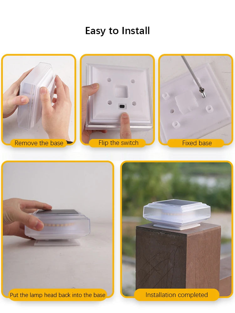 Led Solar Post Caps Lights