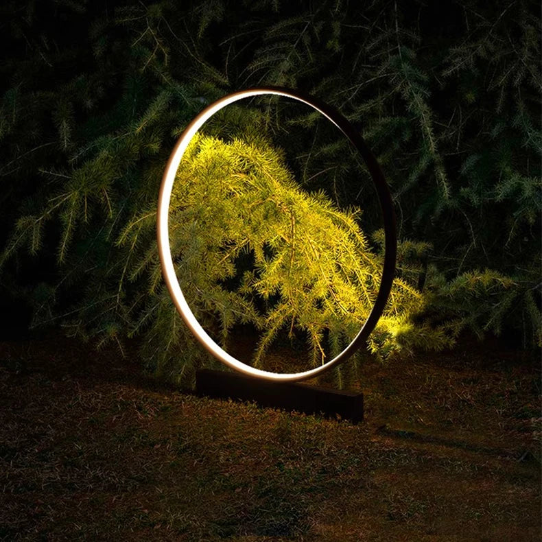 Luminous ring light lawn solar LED outdoor lighting solar light outdoor garden decoration outdoor garden light path light
