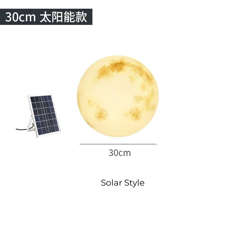 ZK30 Solar Moon Lamp Outdoor Waterproof Creative Landscape LED for Home Decoration Garden Porch Courtyard Villa Lights