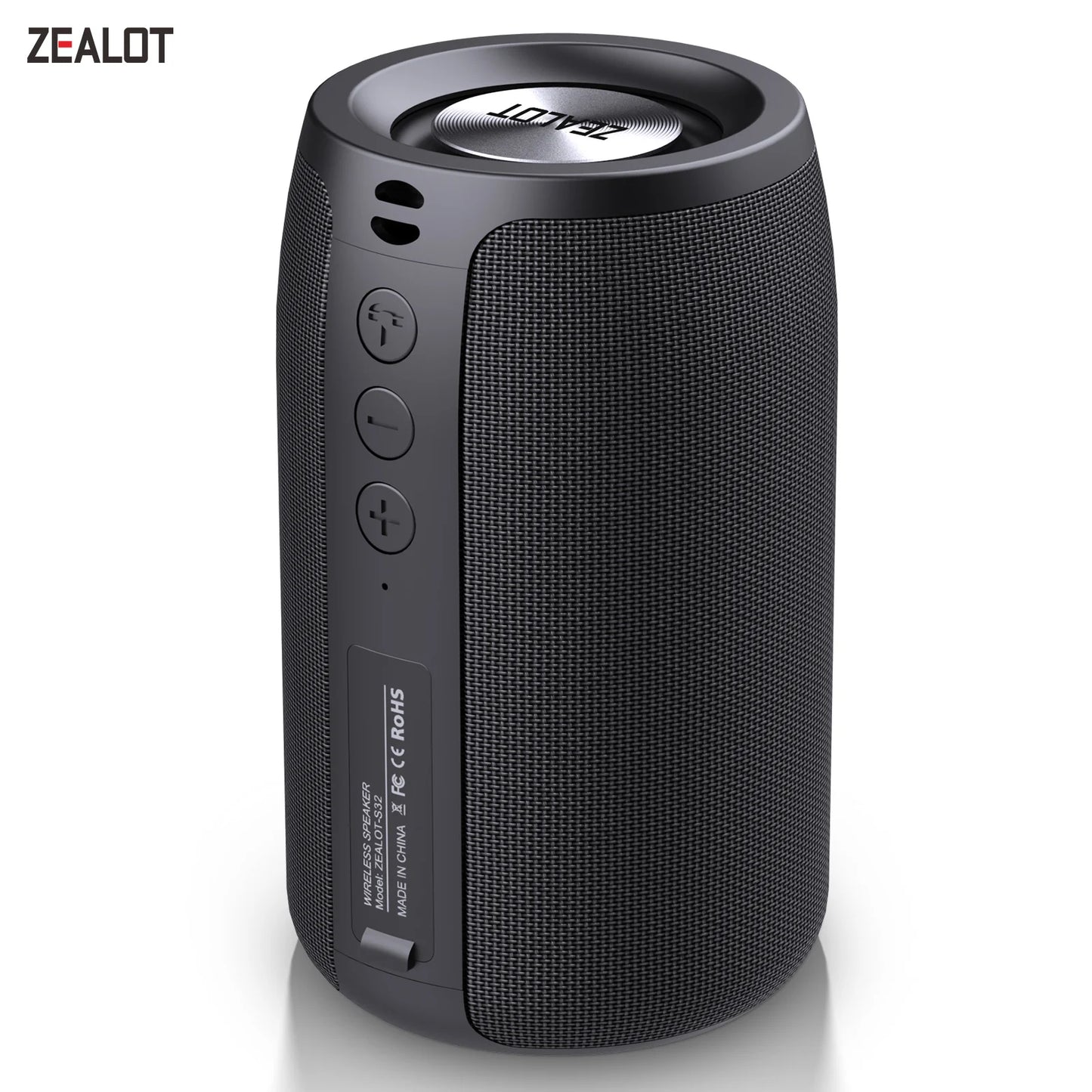 ZEALOT-S32 Mini Portable Bluetooth Speaker HIFI Subwoofer Wireless Speaker with fm Radio Column Support TF, TWS, USB