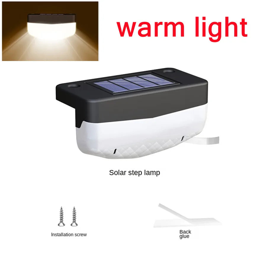 PwwQmm LED Solar Stair Lamp