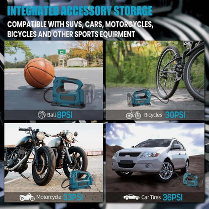 Cordless Car Tyre Inflator Pump Air Compressor Body For Makita 18V Battery Portable Inflatable Pump with LED Digital Display