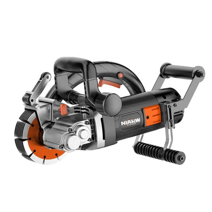 Power One-Step Forming Industrial Concrete Cutter Wall Grooving Machine Dust-Free Slotting with 220V Electric Source