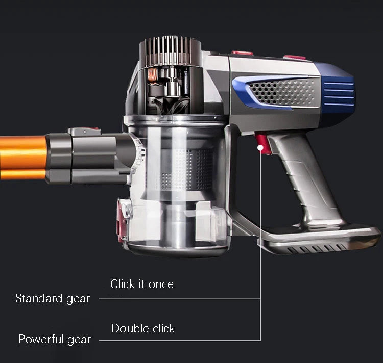 Wireless Handheld Vacuum Cleaner 20kPa Powerful Suction Dual Motor LED Lighting Detachable Battery Cordless Home Dust Cleaner