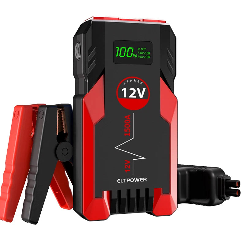 Factory Price 12V  Portable Car Jump Start Multifunction Jump Starter Power Bank with Flashlight Jump Starter
