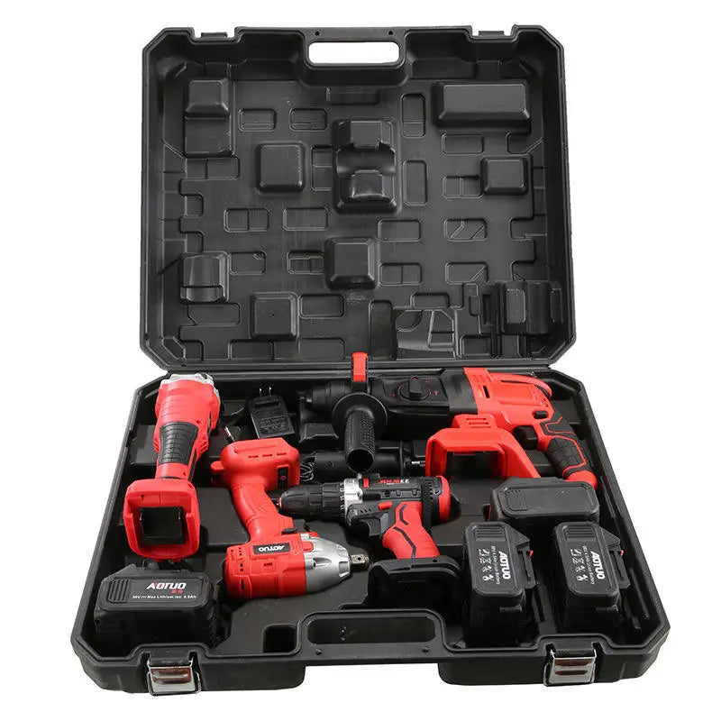 Multifunctional Combination Set Drills Cordless Electric Drill Machine Lithium Battery Power Tool Set