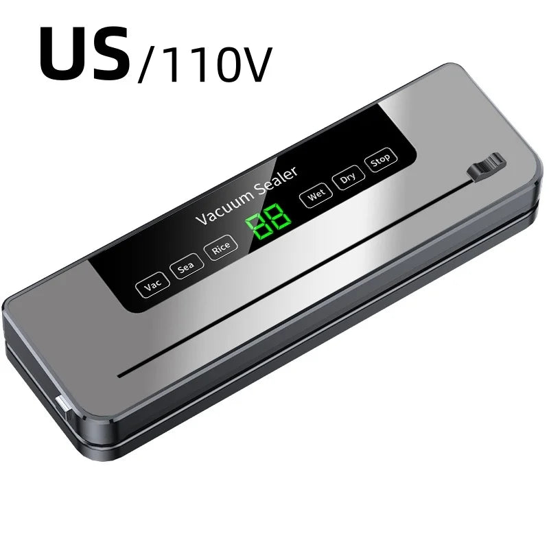 Electric Vacuum Sealer Machine Dry/Wet Food Packaging Vacuum Sealing Bags Food Storage Vacuum Packaging Machine For Kitchen Home