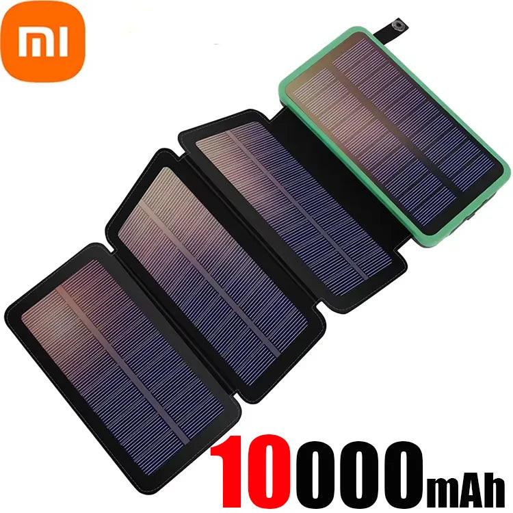 Xiaomi 50000mAh Solar Powerbank Portable Folding Solar Panels Fast Charging Outdoor Camping Waterproof Sun Power For iPhone ﻿
