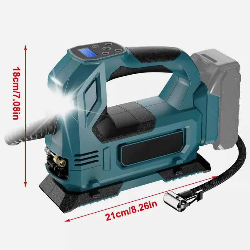 Cordless Car Tyre Inflator Pump Air Compressor Body For Makita 18V Battery Portable Inflatable Pump with LED Digital Display