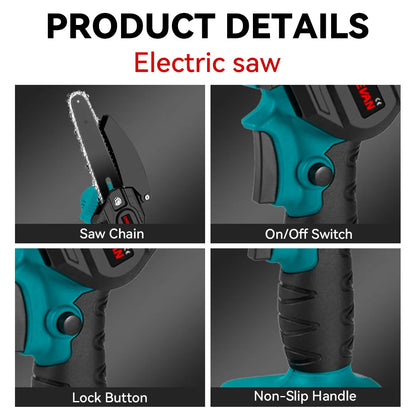 ONEVAN 3500W 2in1 Brushless High Branch Saw Chainsaw & Pruning Shears Garden Tool With Telescoping Pole For ONEVAN 18V Battery