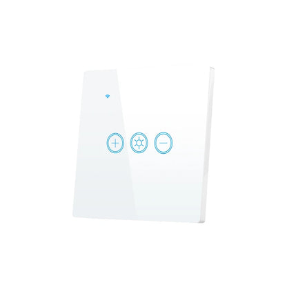 ANDELI Tuya WiFi Smart Dimmer Switch EU Smart Glass Panel Wall Touch Switch Smart life APP Control Works with Alexa Google Home