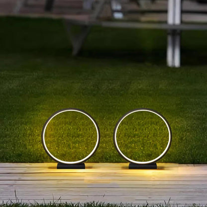 Luminous ring light lawn solar LED outdoor lighting solar light outdoor garden decoration outdoor garden light path light