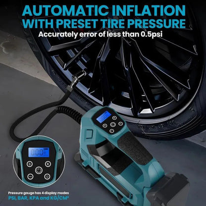 Cordless Car Tyre Inflator Pump Air Compressor Body For Makita 18V Battery Portable Inflatable Pump with LED Digital Display