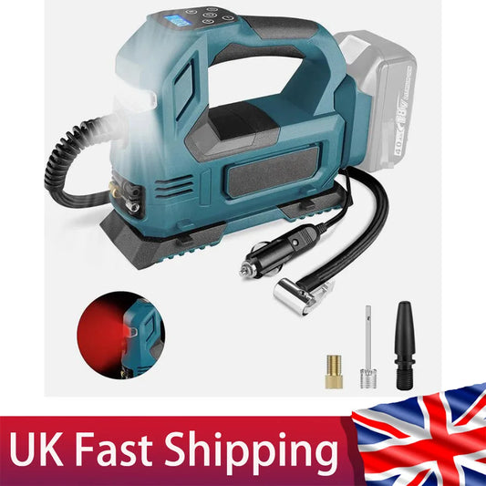 Cordless Car Tyre Inflator Pump Air Compressor Body For Makita 18V Battery Portable Inflatable Pump with LED Digital Display