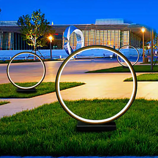 60/80CM Round Outdoor LED Lawn light Villa Courtyard Garden Landscape Lawn Lamps Waterproof Landscape Floor Lamps Bollards Light