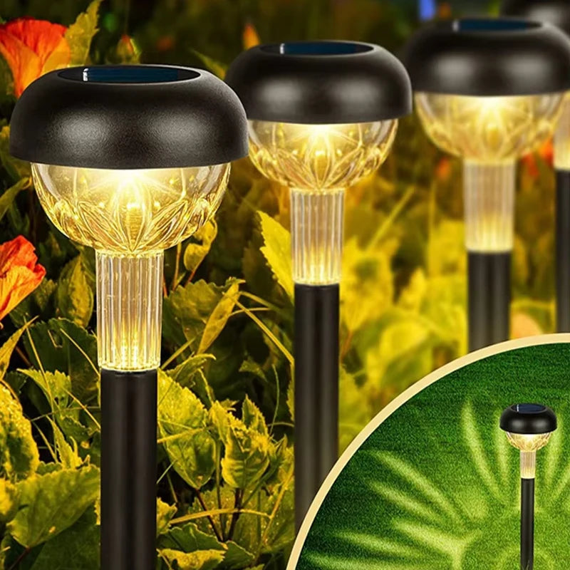 LED Garden Lights Solar Lawn Lamps Pathway Light Waterproof Outdoor Solar Power Lamp Landscape Lighting Yard Decor