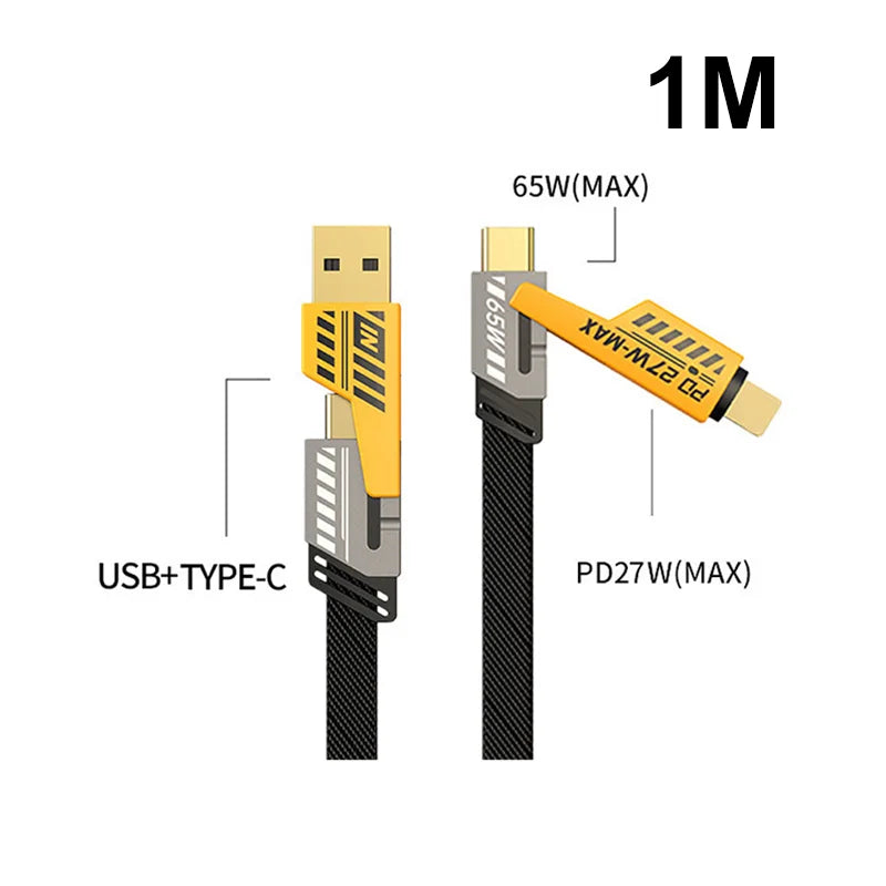 Mini 50000mAh PD22.5W Super Fast Charging Power Bank Large Capacity Comes with Detachable Two-wire Power Bank for IPhone Samsung