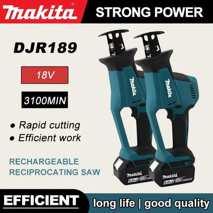 2025 For Makita 18V Cordless Electric Reciprocating Saw Brushless Rechargeable Wood Metal Cutting Saw Portable Power Tool