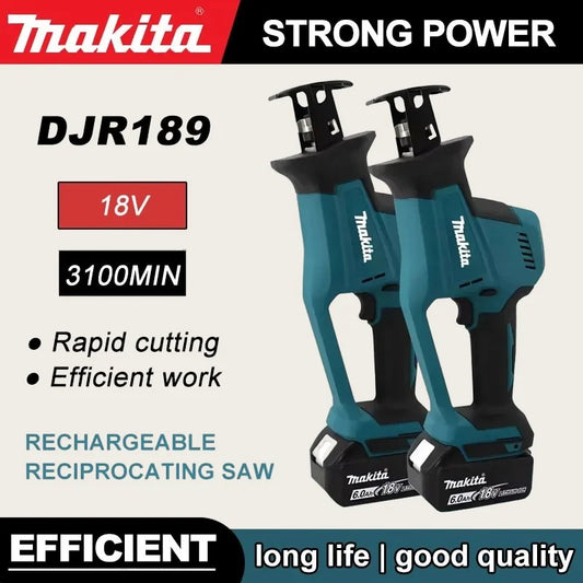 2025 For Makita 18V Cordless Electric Reciprocating Saw Brushless Rechargeable Wood Metal Cutting Saw Portable Power Tool