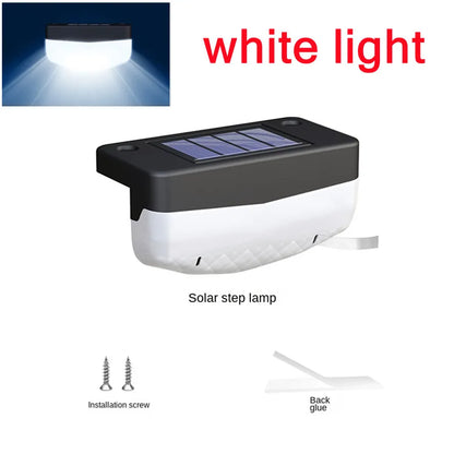 PwwQmm LED Solar Stair Lamp