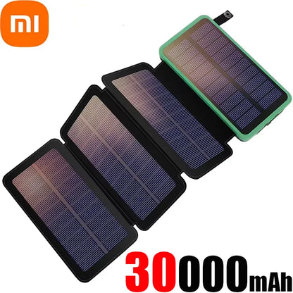 Xiaomi 50000mAh Solar Powerbank Portable Folding Solar Panels Fast Charging Outdoor Camping Waterproof Sun Power For iPhone ﻿