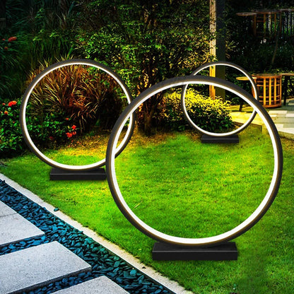 60/80CM Round Outdoor LED Lawn light Villa Courtyard Garden Landscape Lawn Lamps Waterproof Landscape Floor Lamps Bollards Light