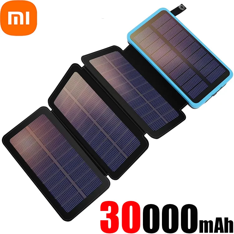 Xiaomi 50000mAh Solar Powerbank Portable Folding Solar Panels Fast Charging Outdoor Camping Waterproof Sun Power For iPhone ﻿