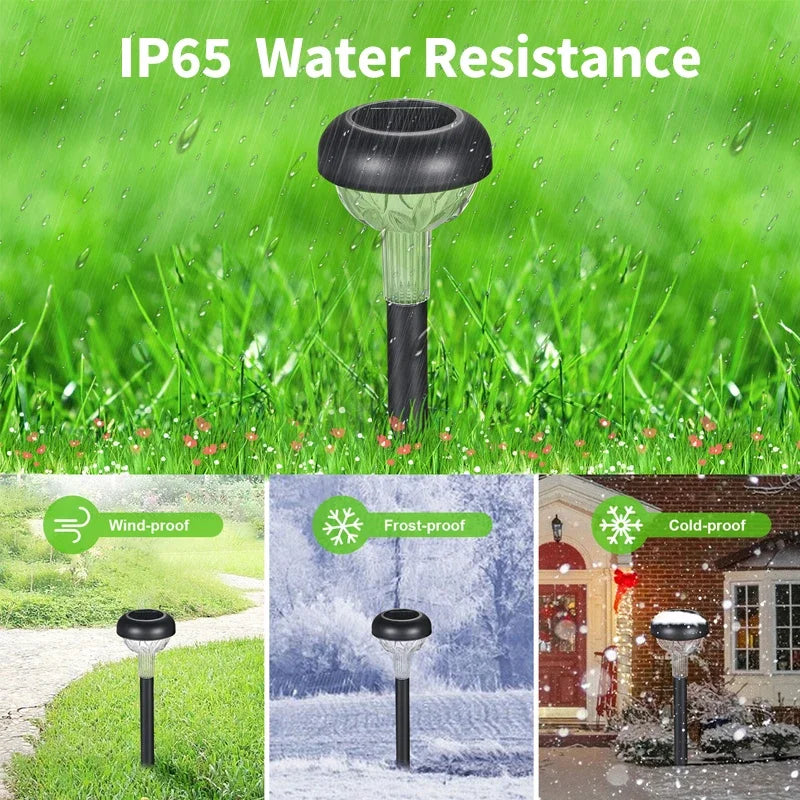 LED Garden Lights Solar Lawn Lamps Pathway Light Waterproof Outdoor Solar Power Lamp Landscape Lighting Yard Decor