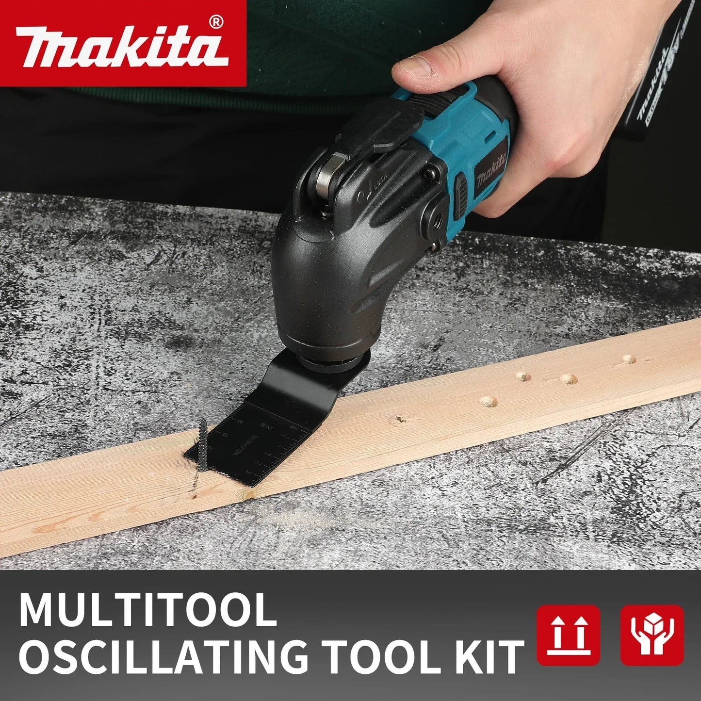 Makita 18V Trimming Cutter: 6-Gear Settings, 18/20V Li-Ion Battery, 340-326mm Length, Multi-Use for Sawing, Cutting, Shoveling