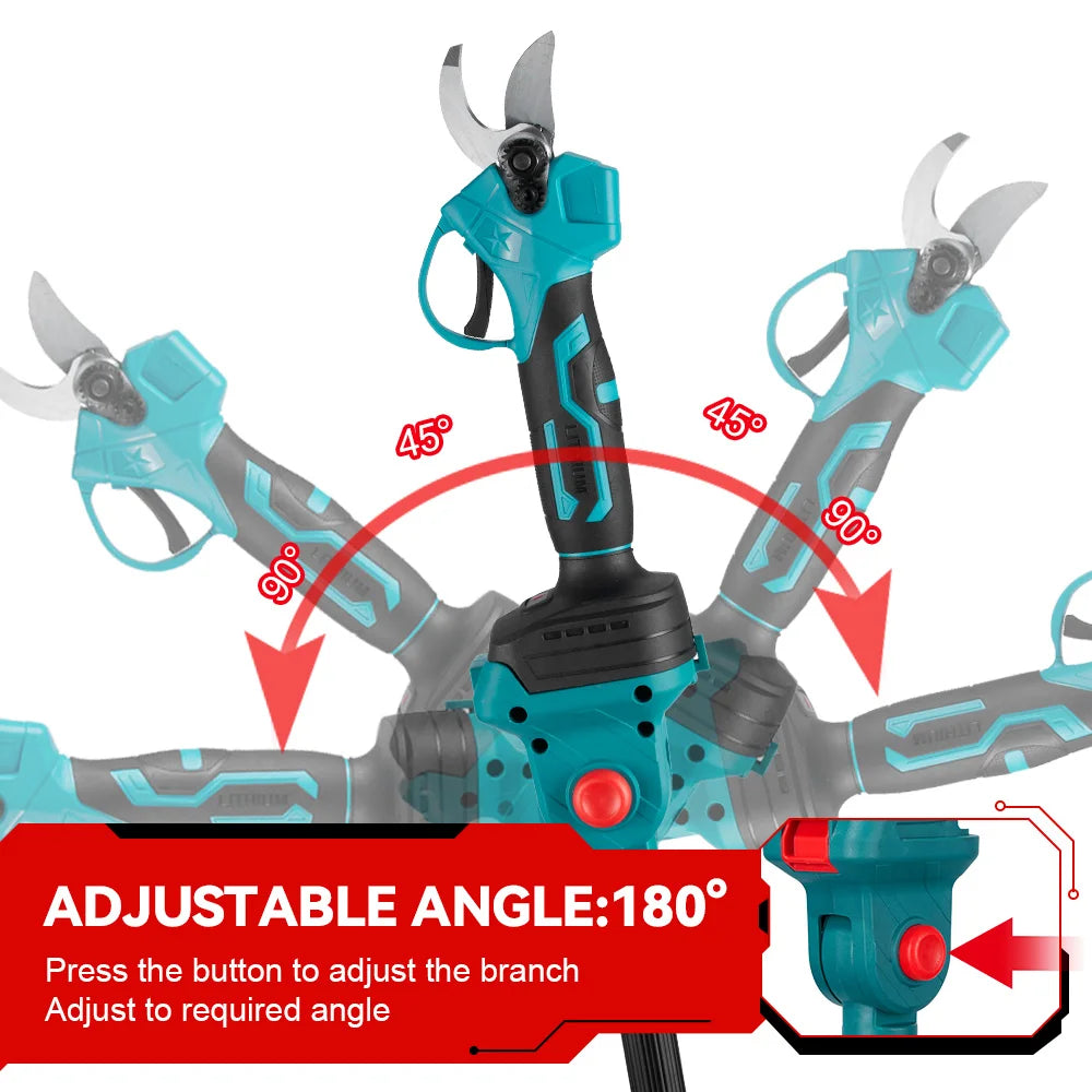 ONEVAN 3500W 2in1 Brushless High Branch Saw Chainsaw & Pruning Shears Garden Tool With Telescoping Pole For ONEVAN 18V Battery